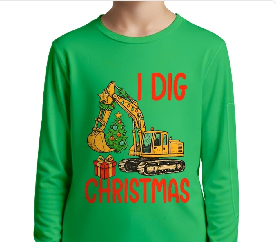 Youth I Dig Christmas Shirt
