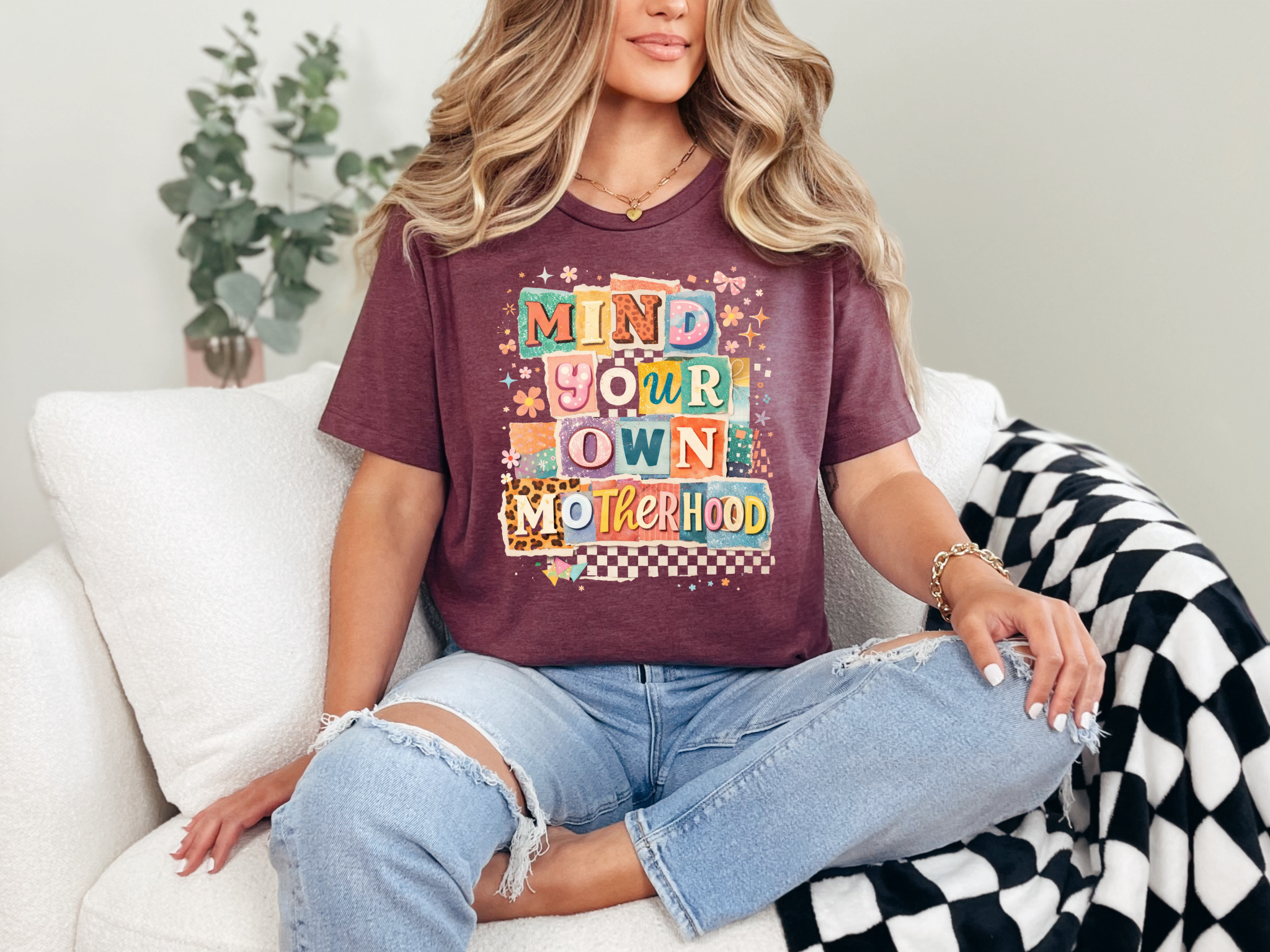 Retro Mind Your Own Motherhood T-Shirt