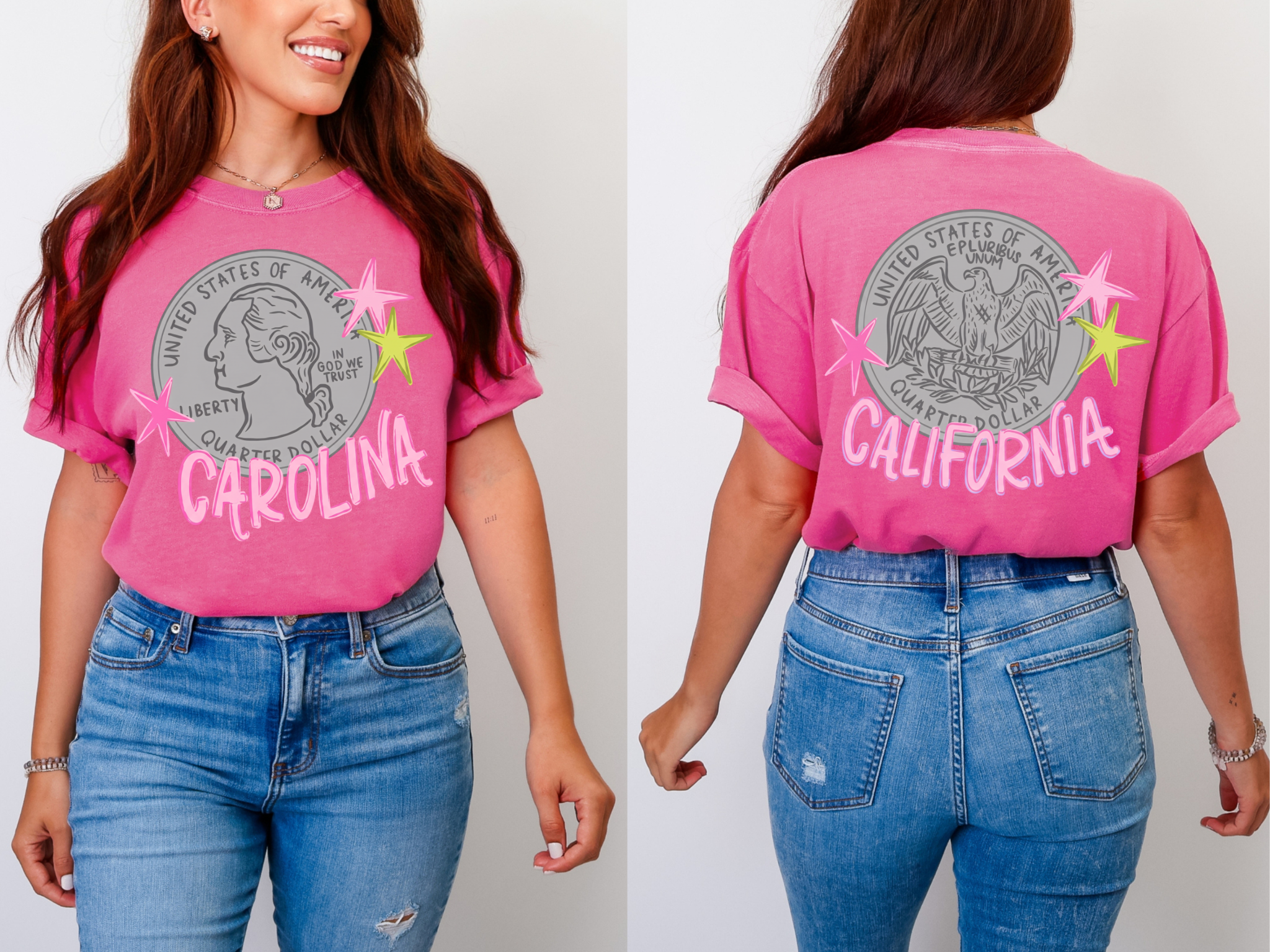 Head Carolina Tails California Comfort Colors T-Shirt