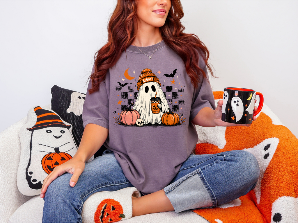 Spooky Ghost Comfort Colors T-Shirt