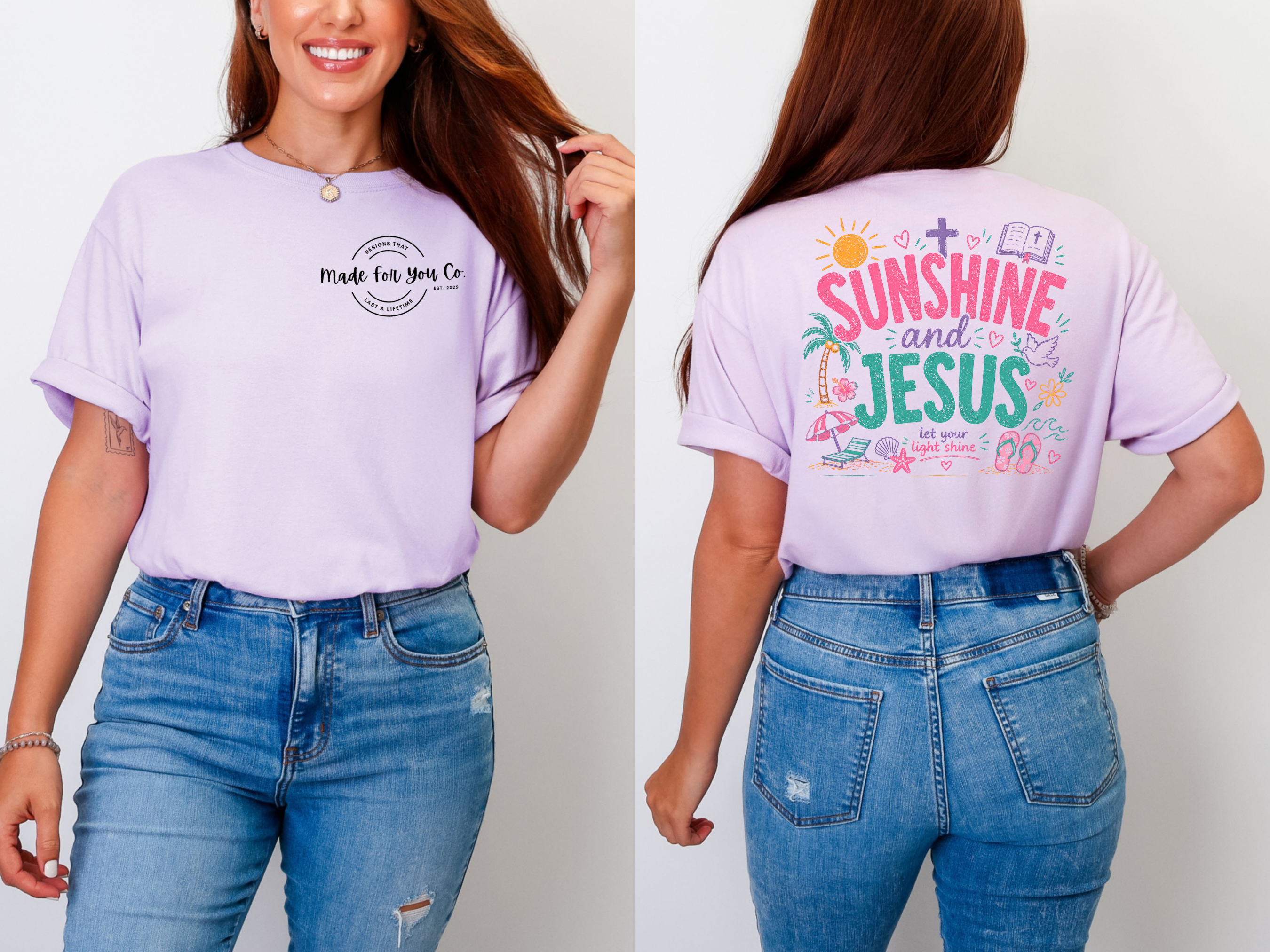 Sunshine & Jesus Comfort Colors T-Shirt