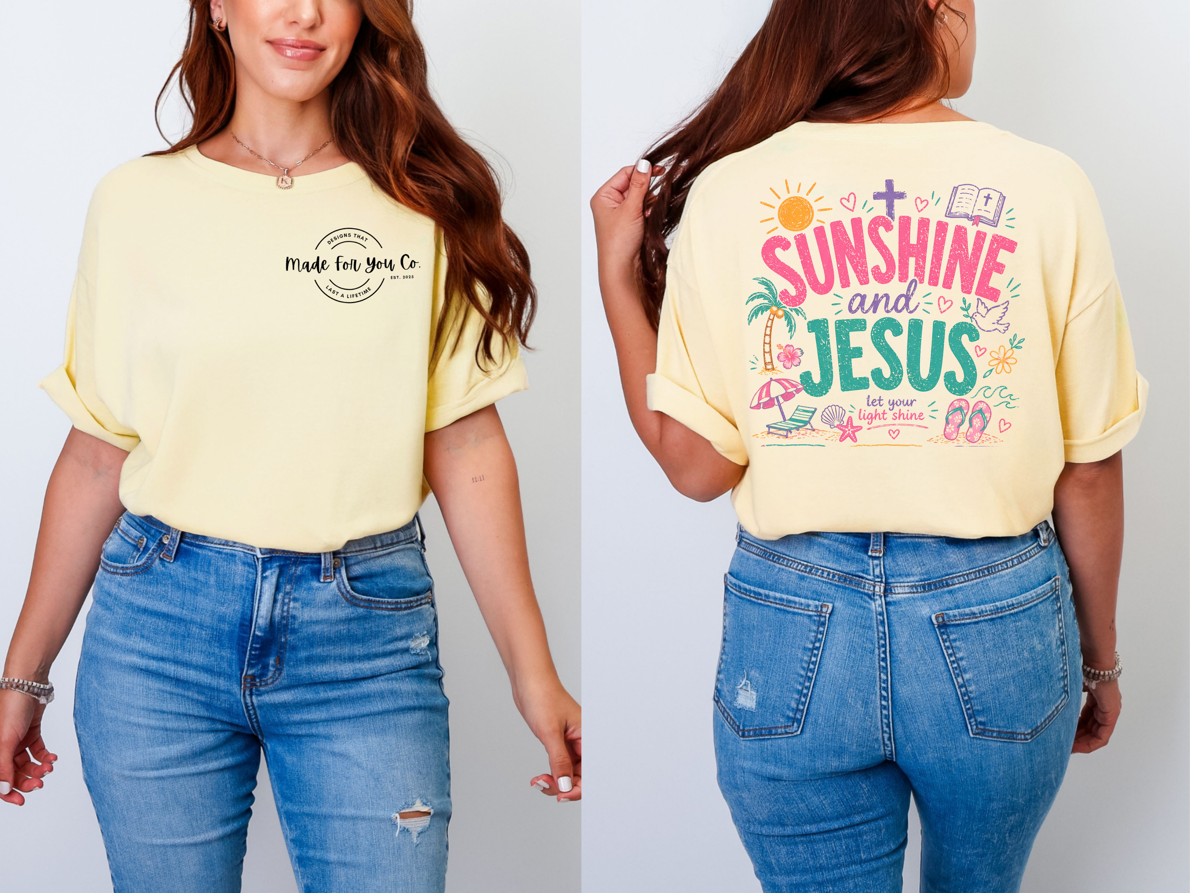 Sunshine & Jesus Comfort Colors T-Shirt
