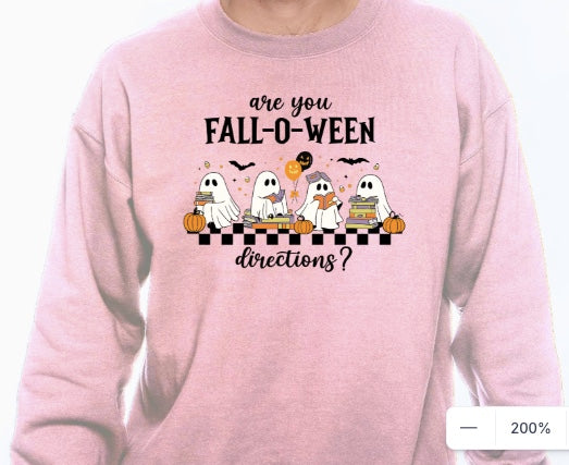 Fall-o-Ween Directions T-shirt or Sweatshirt