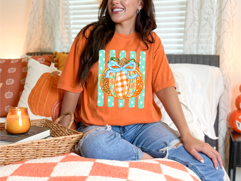 Colorful Pumpkin Comfort Colors T-Shirt