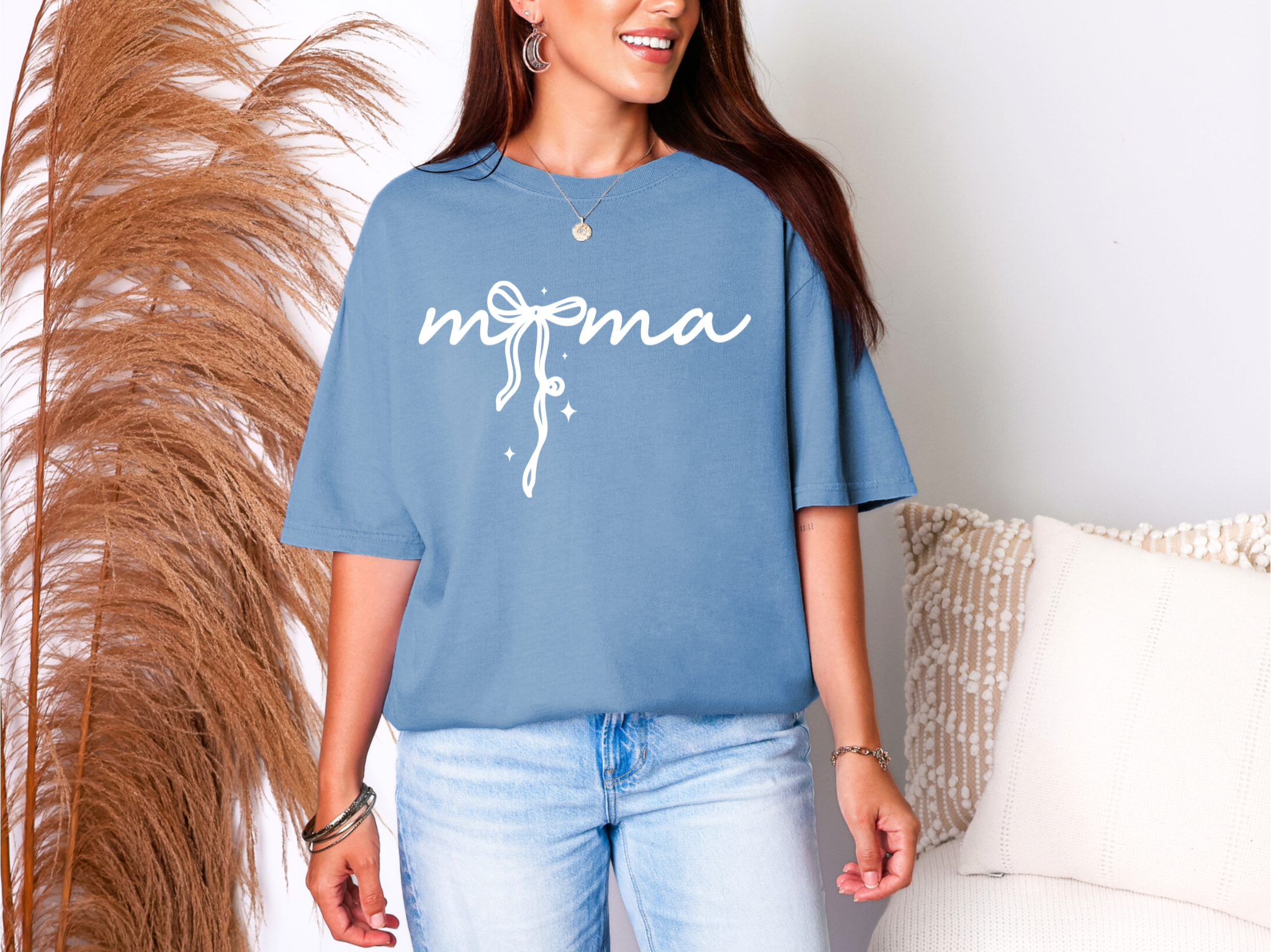 Mama Coquette Bow Comfort Colors T-Shirt