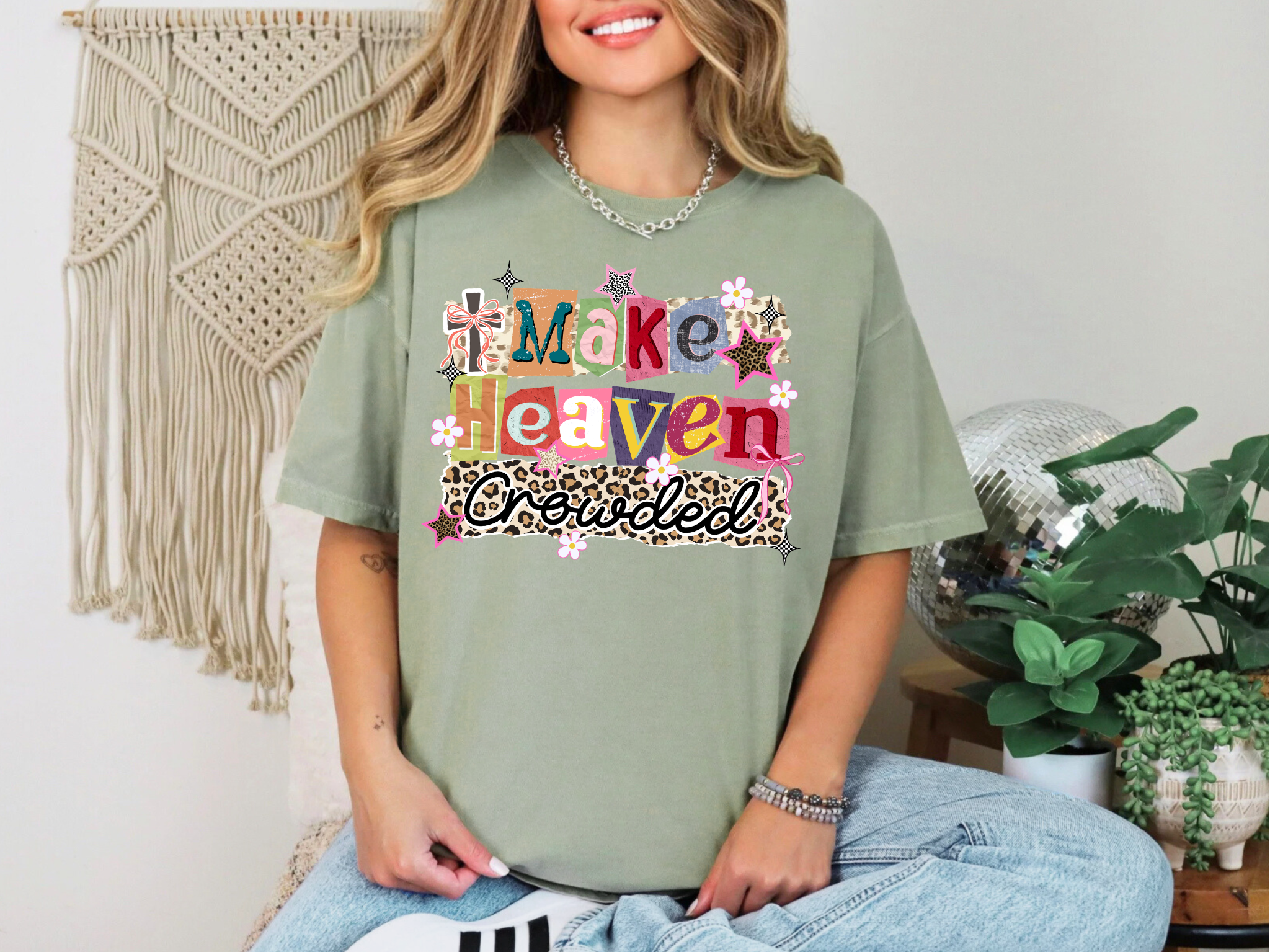 Retro Make Heaven Crowded Comfort Colors T-Shirt