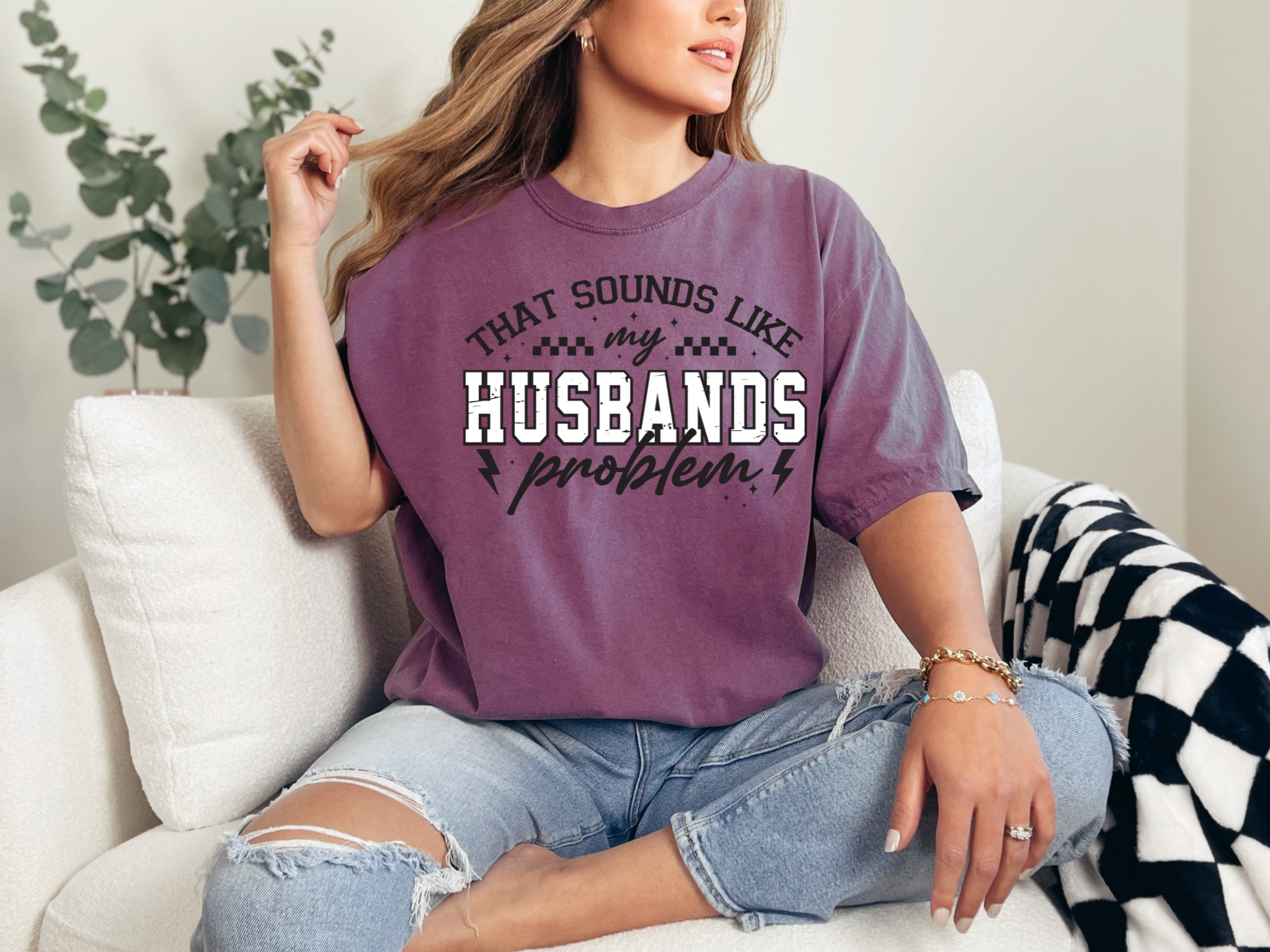 My Husband's Problem Comfort Color T-Shirt