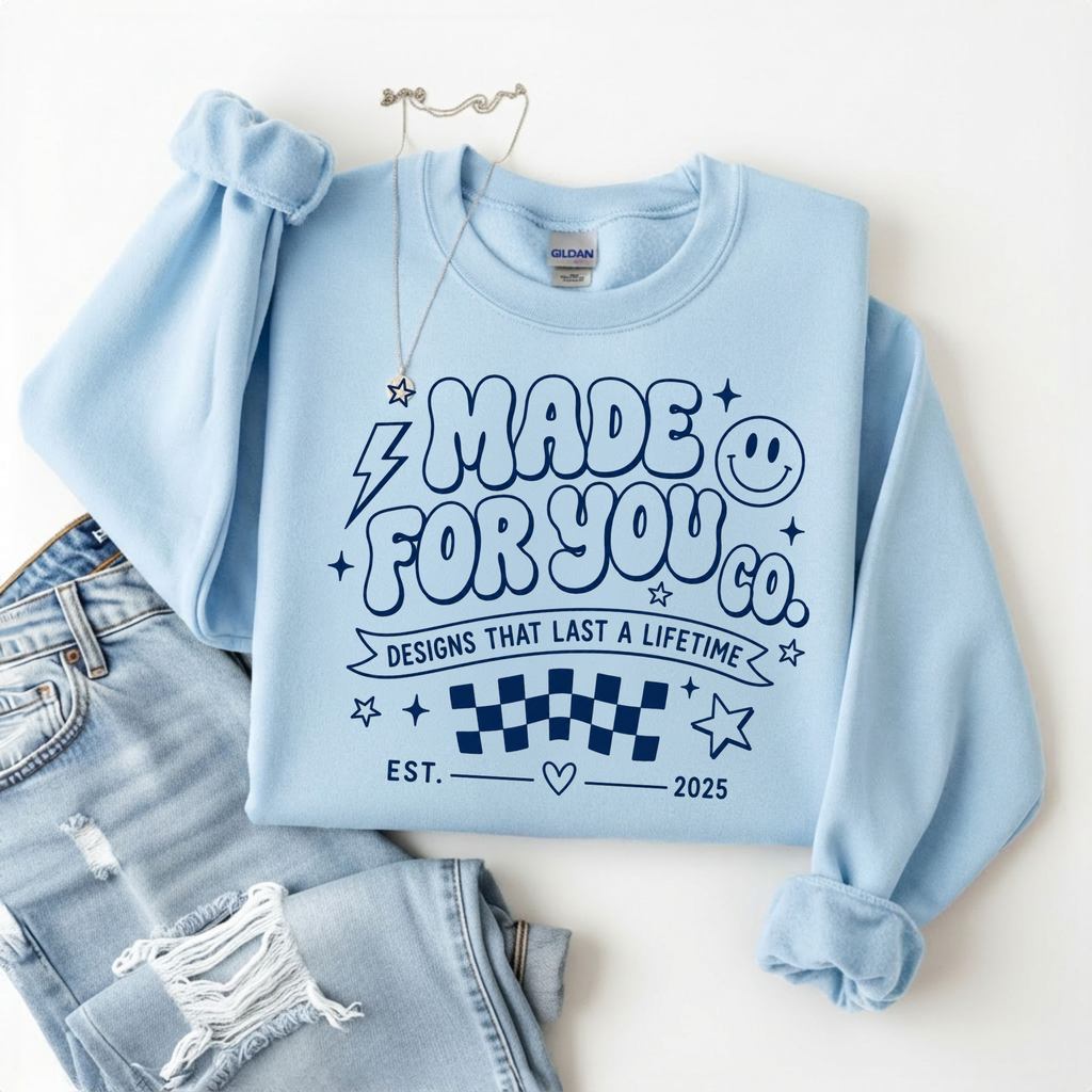Gildan Light Blue Crewneck MERCH SWEATSHIRT