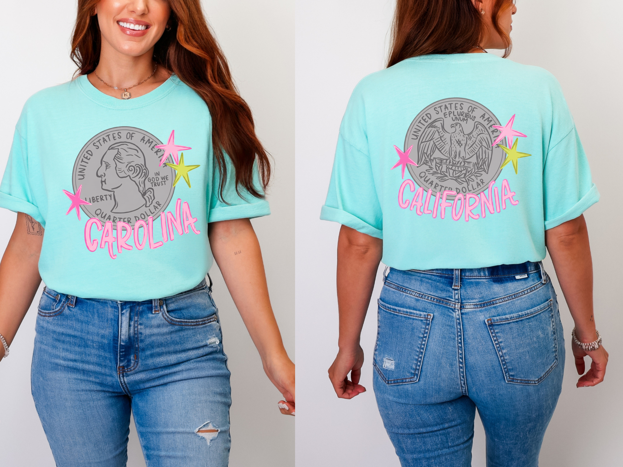 Head Carolina Tails California Comfort Colors T-Shirt