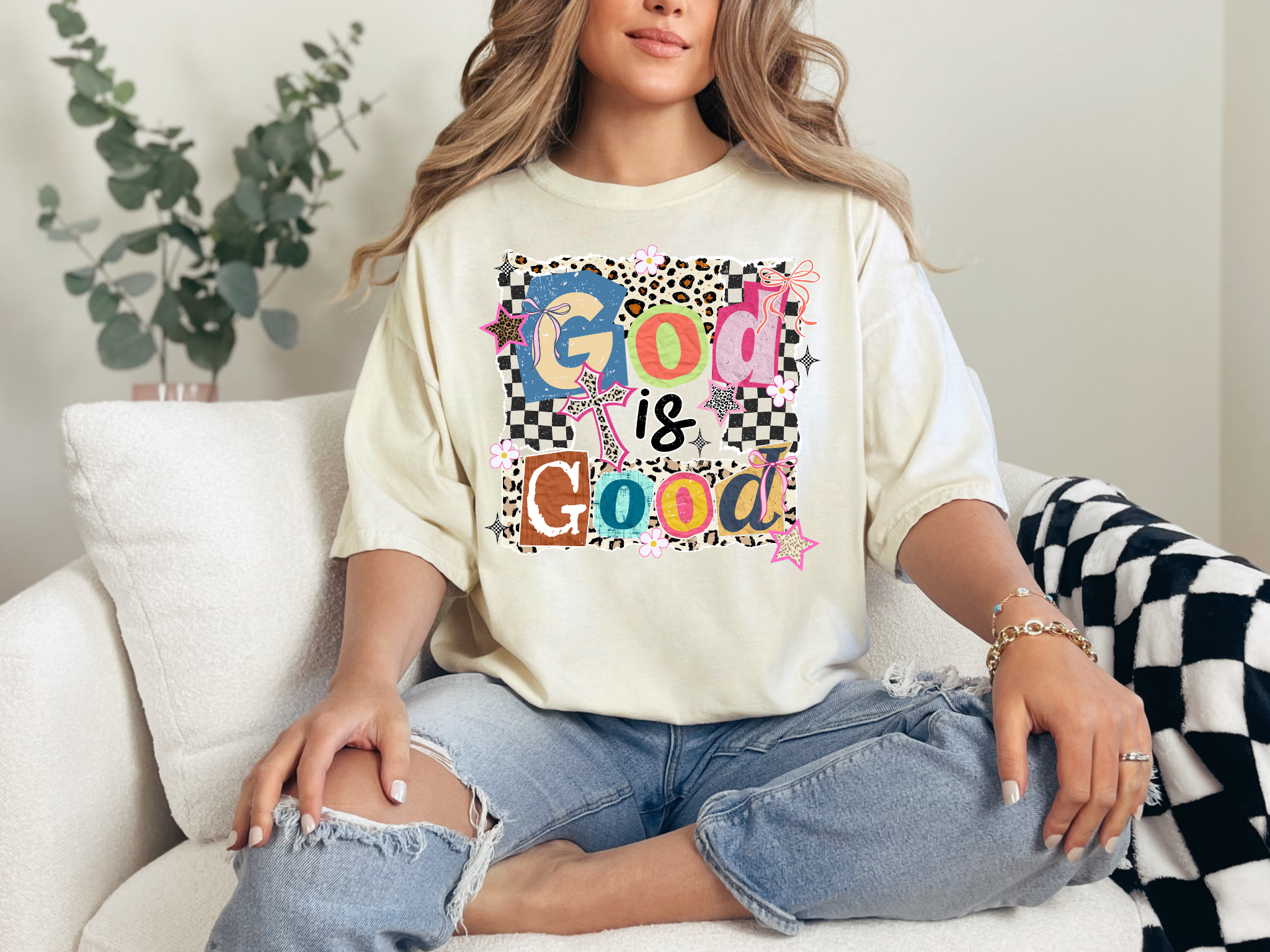 Retro God is Good Comfort Colors T-Shirt