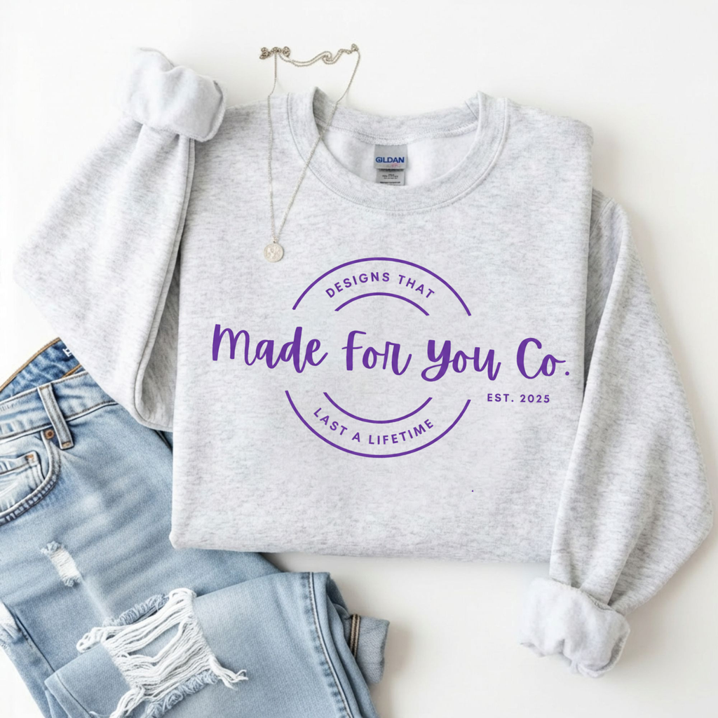 Gildan Ash Crewneck LOGO SWEATSHIRT