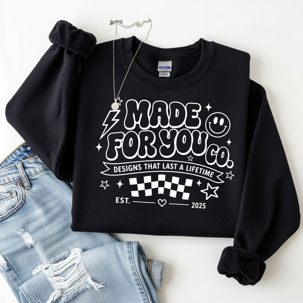 Gildan Black Crewneck MERCH SWEATSHIRT