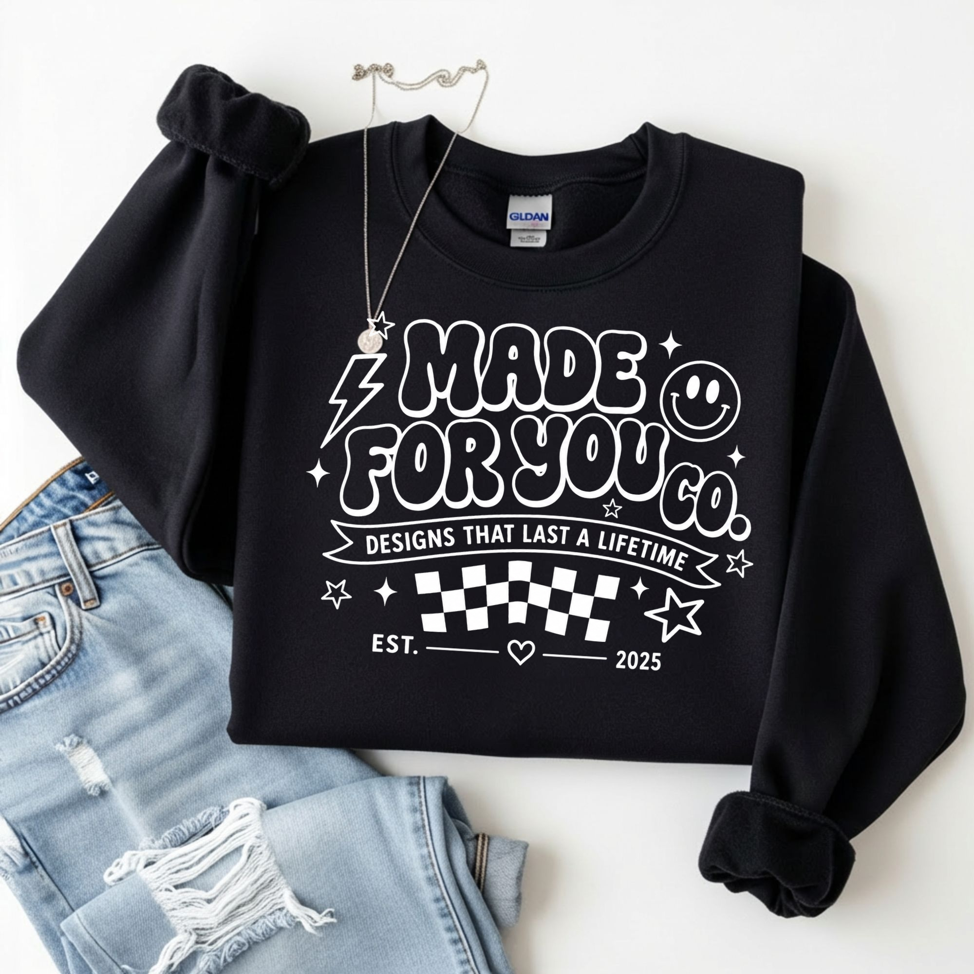 Gildan Black Crewneck MERCH SWEATSHIRT