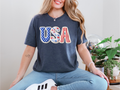 USA Faux Patchwork T-Shirt