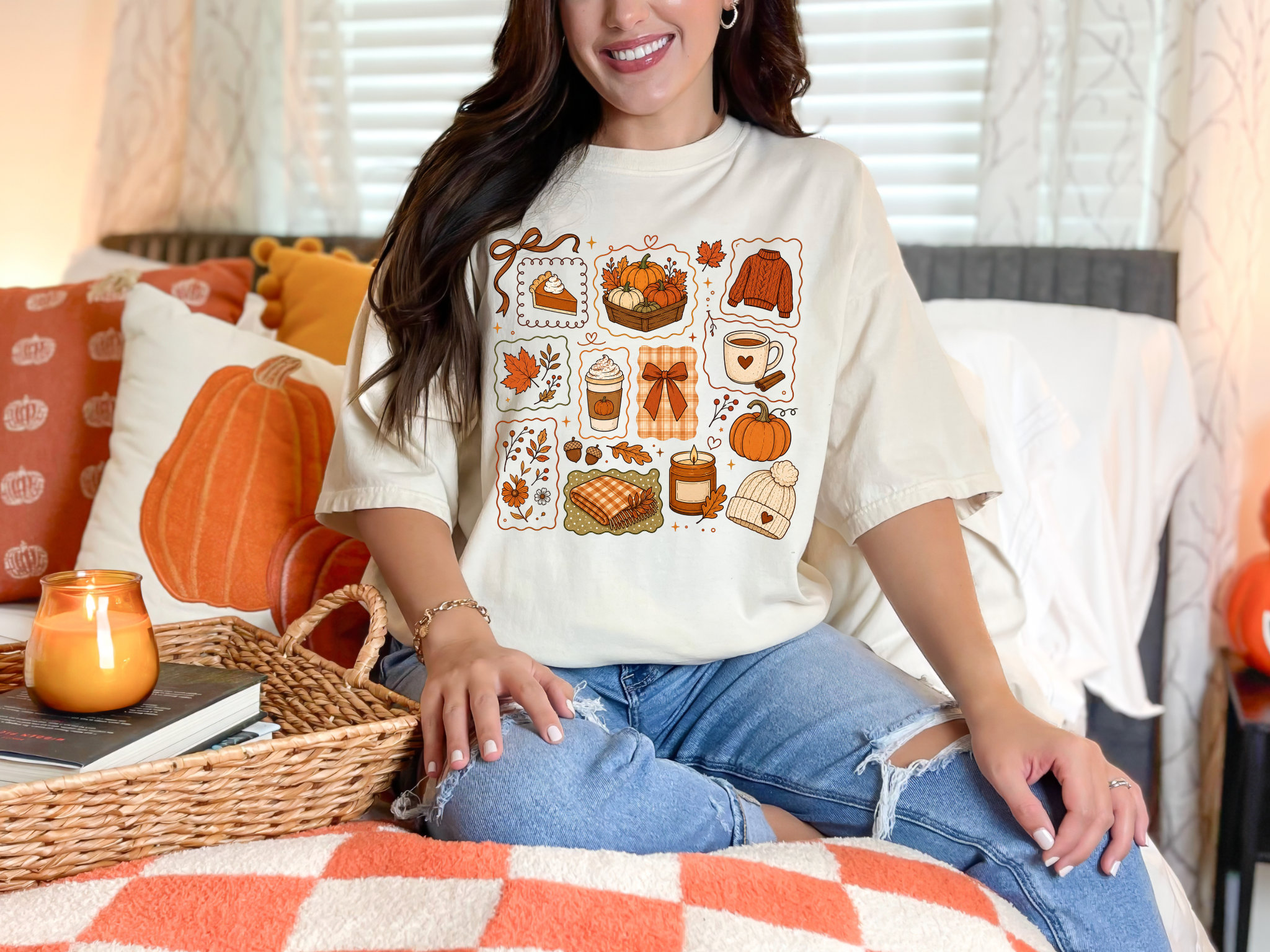 Girly Fall Comfort Colors T-Shirt