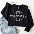 Gildan Black Crewneck LOGO SWEATSHIRT