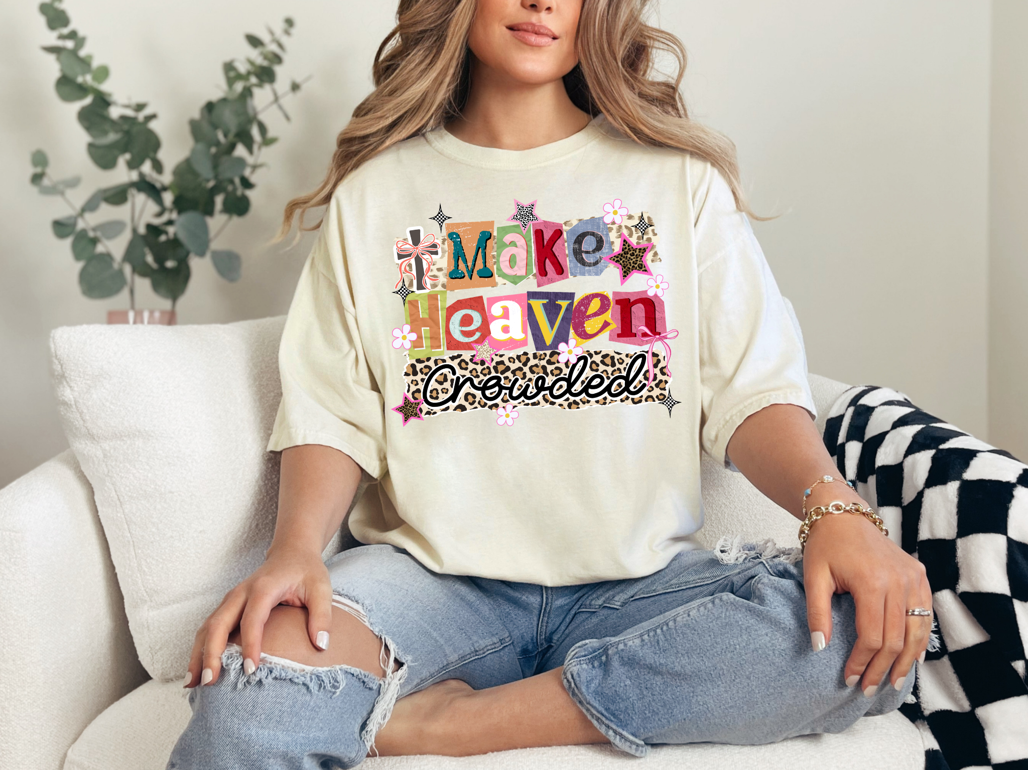 Retro Make Heaven Crowded Comfort Colors T-Shirt