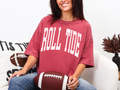 "White" Roll Tide Comfort Colors T-Shirt