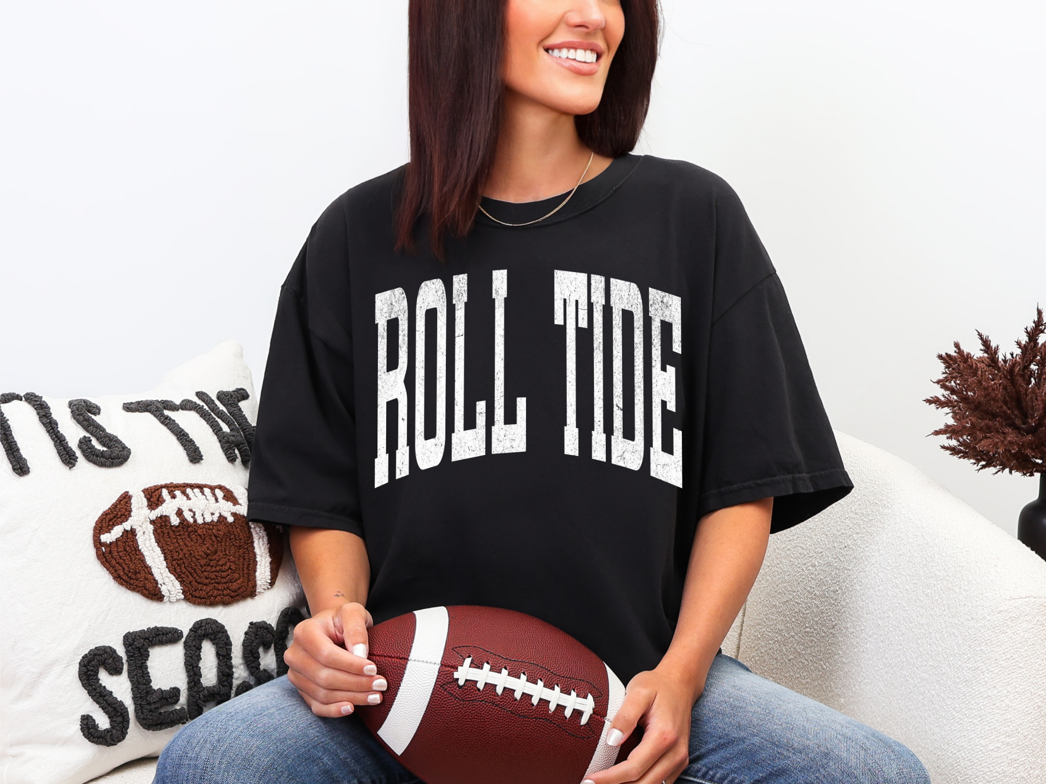 "White" Roll Tide Comfort Colors T-Shirt
