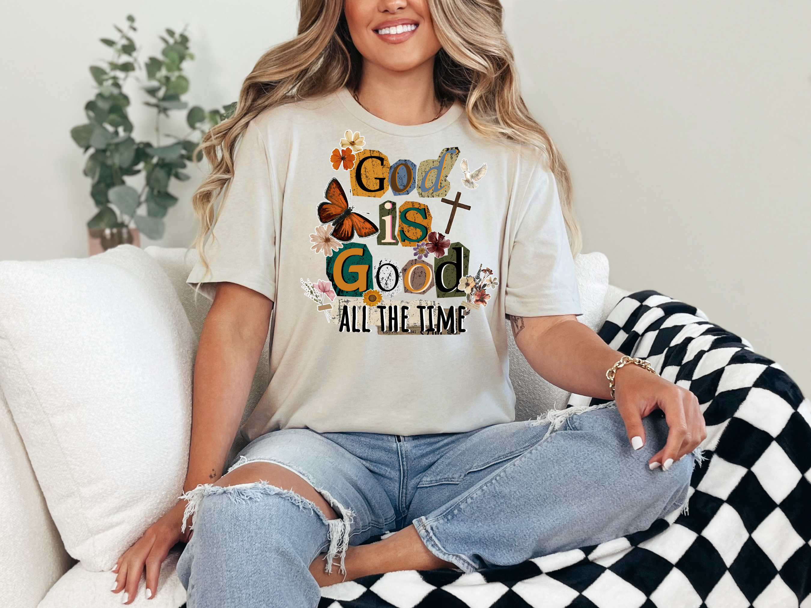Retro God is Good T-shirt