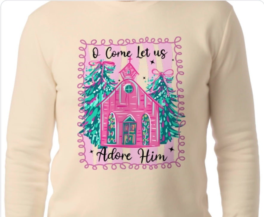 Adult Adore Him T-shirt or Sweatshirt