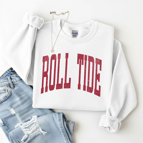 "Crimson" Roll Tide Crewneck Sweatshirt
