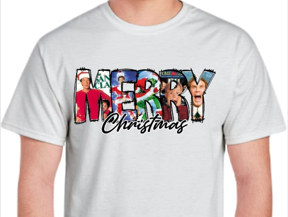 Adult Merry "Movie" Christmas T-shirt or Sweatshirt