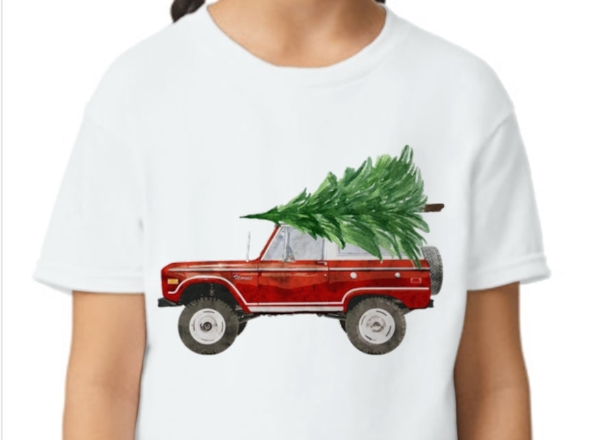 Youth Bronco Christmas T-shirt or Sweatshirt