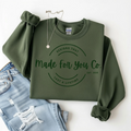 Gildan Military Green Crewneck LOGO SWEATSHIRT