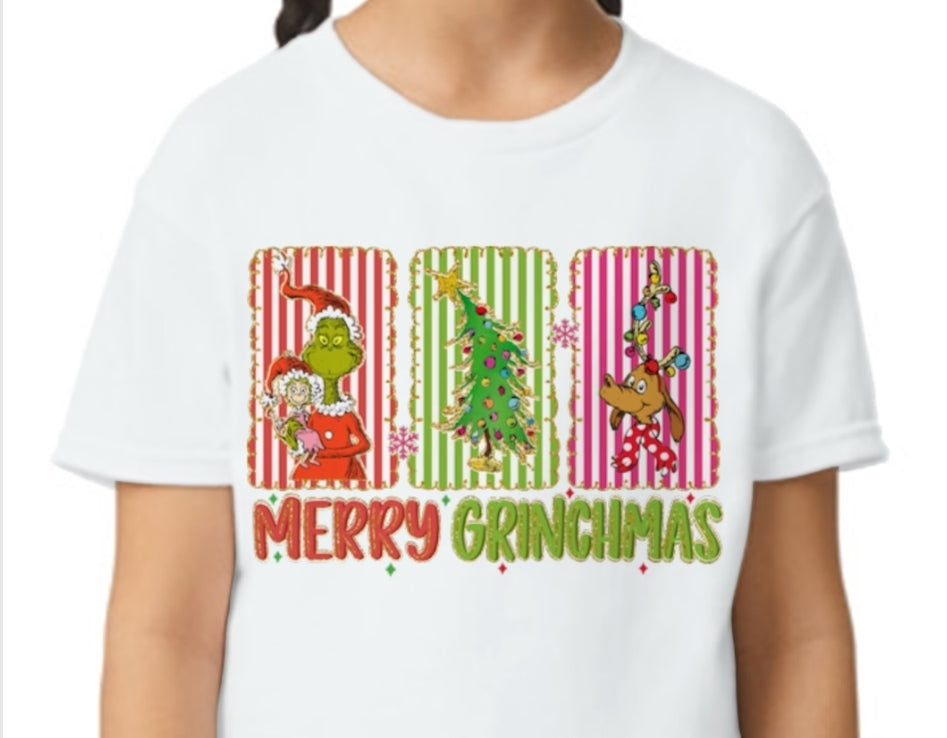 Youth Merry Grinchmas T-shirt or Sweatshirt