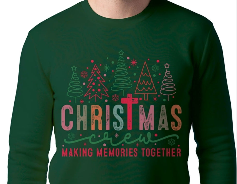 Adult Christmas Crew T-shirt or Sweatshirt
