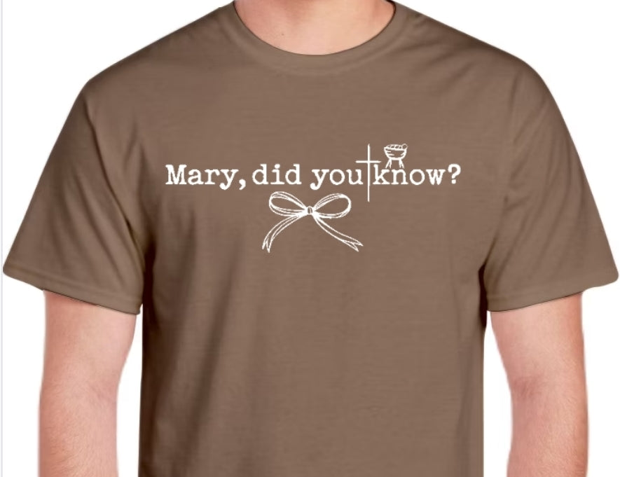 Adult Mary Did You Know Comfort Color T-shirt