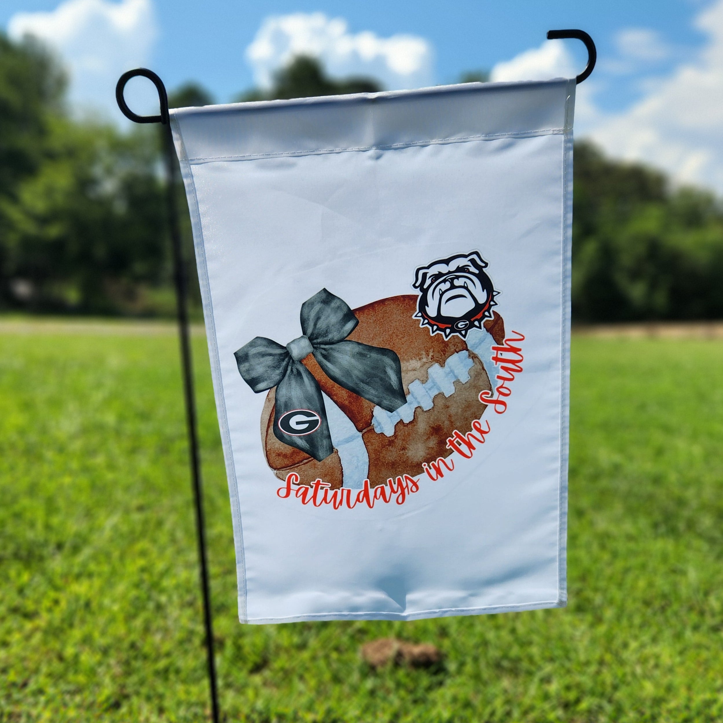 SEC Watercolor Football Garden Flags