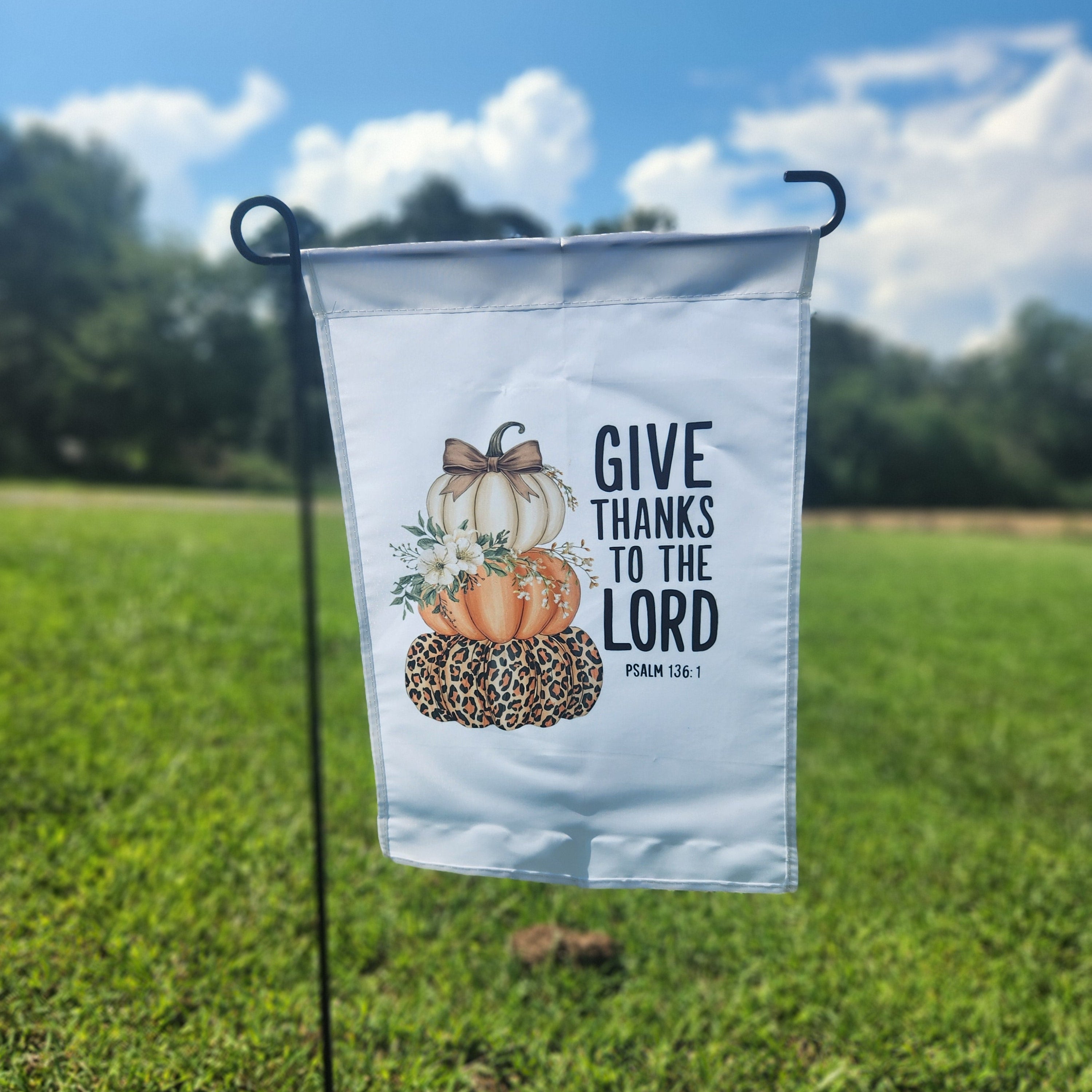 Give Thanks Garden Flag