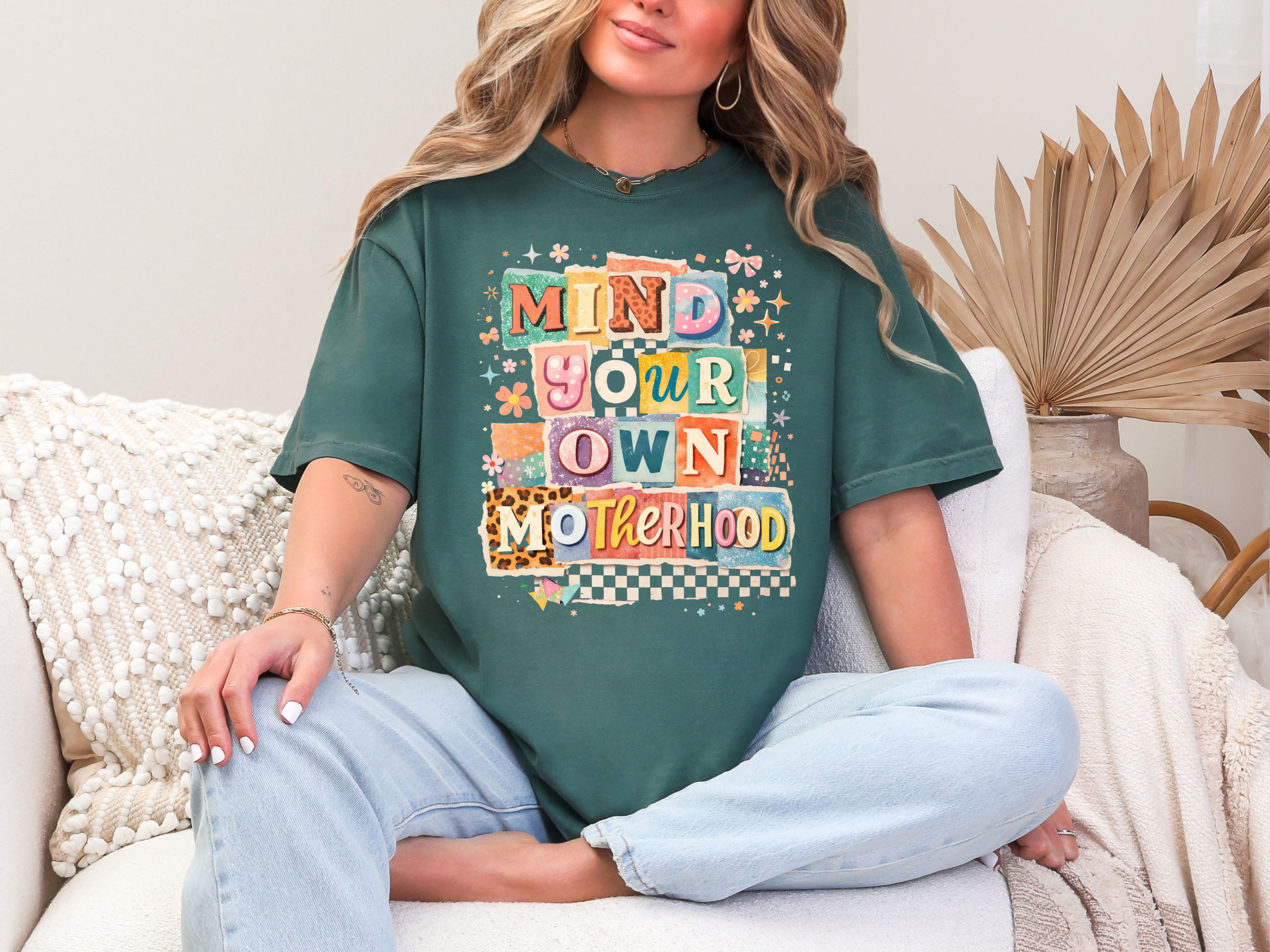 Retro Mind Your Own Motherhood Comfort Colors T-Shirt