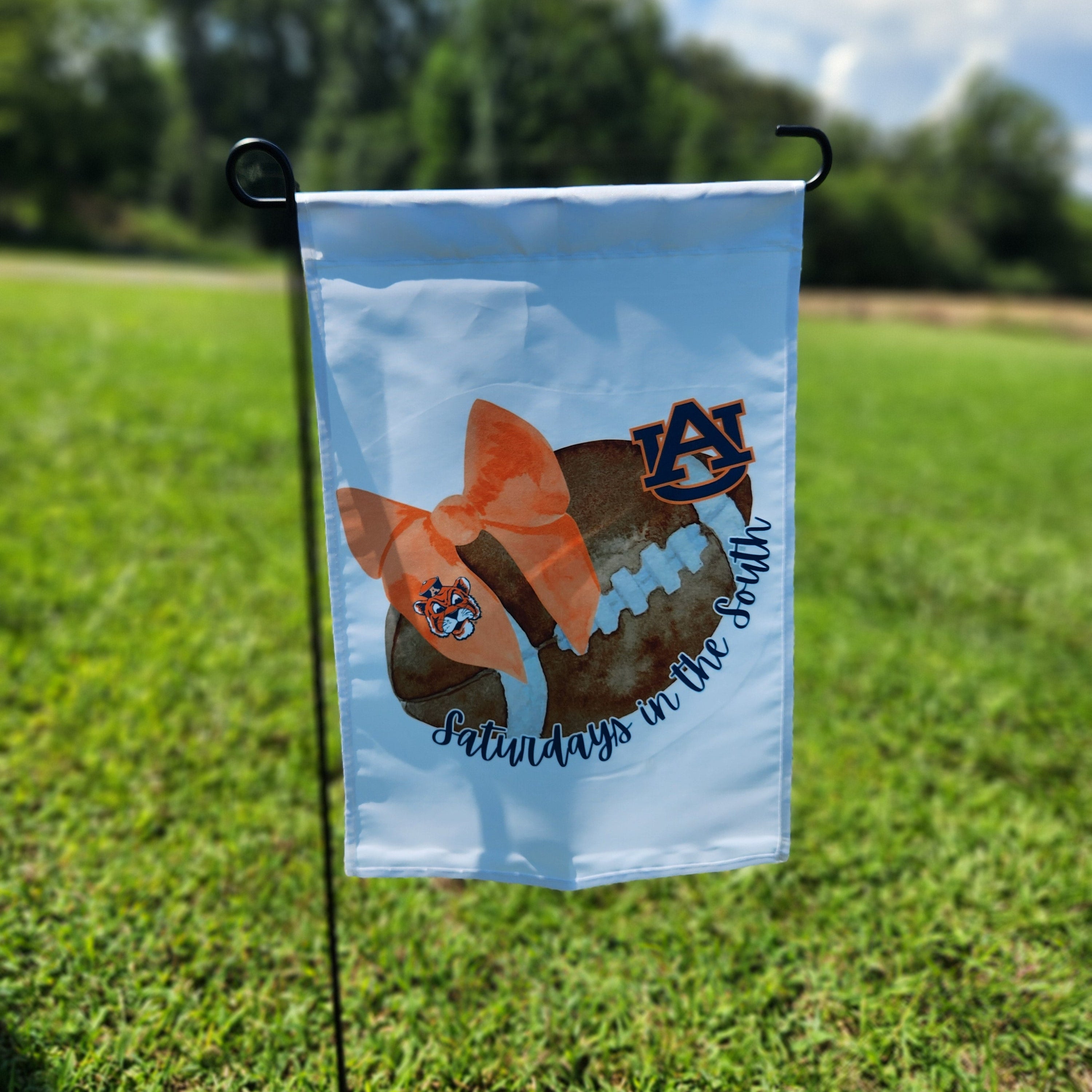 SEC Watercolor Football Garden Flags