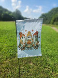 Patchwork Ghost Garden Flag