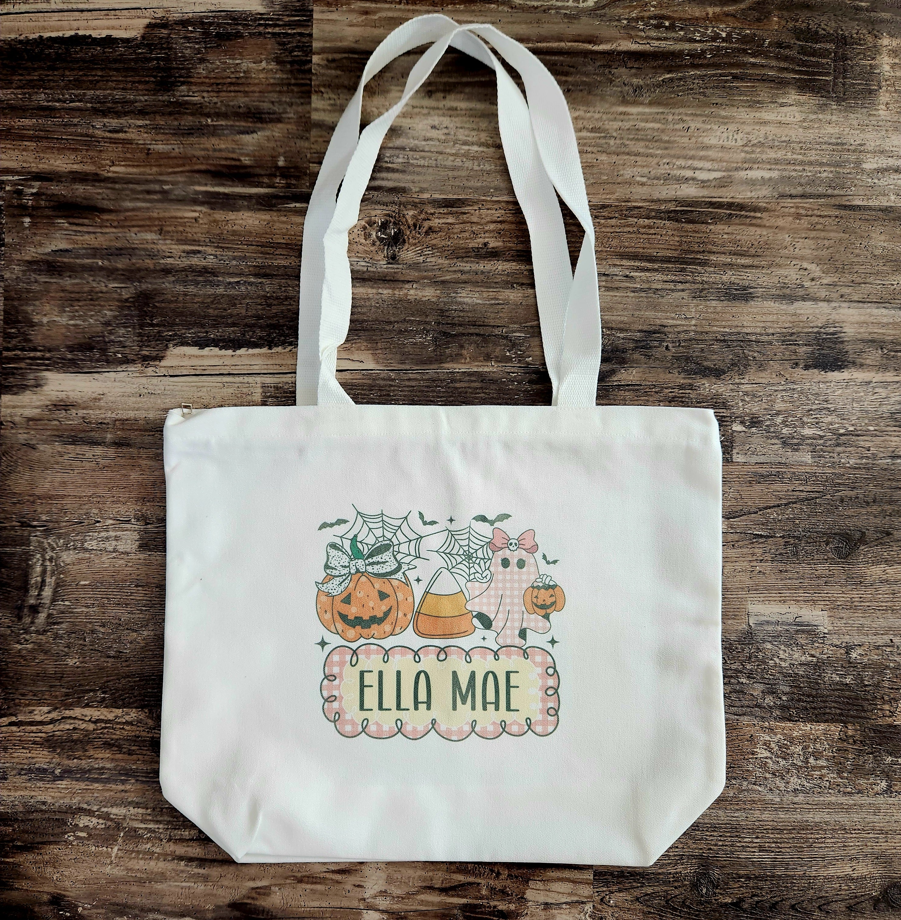 Halloween Canvas Tote Bags Boy and Girl