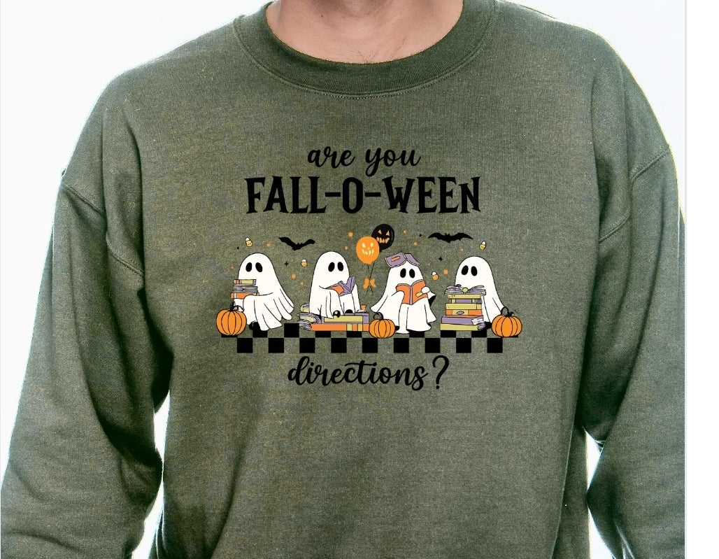 Fall-o-Ween Directions T-shirt or Sweatshirt