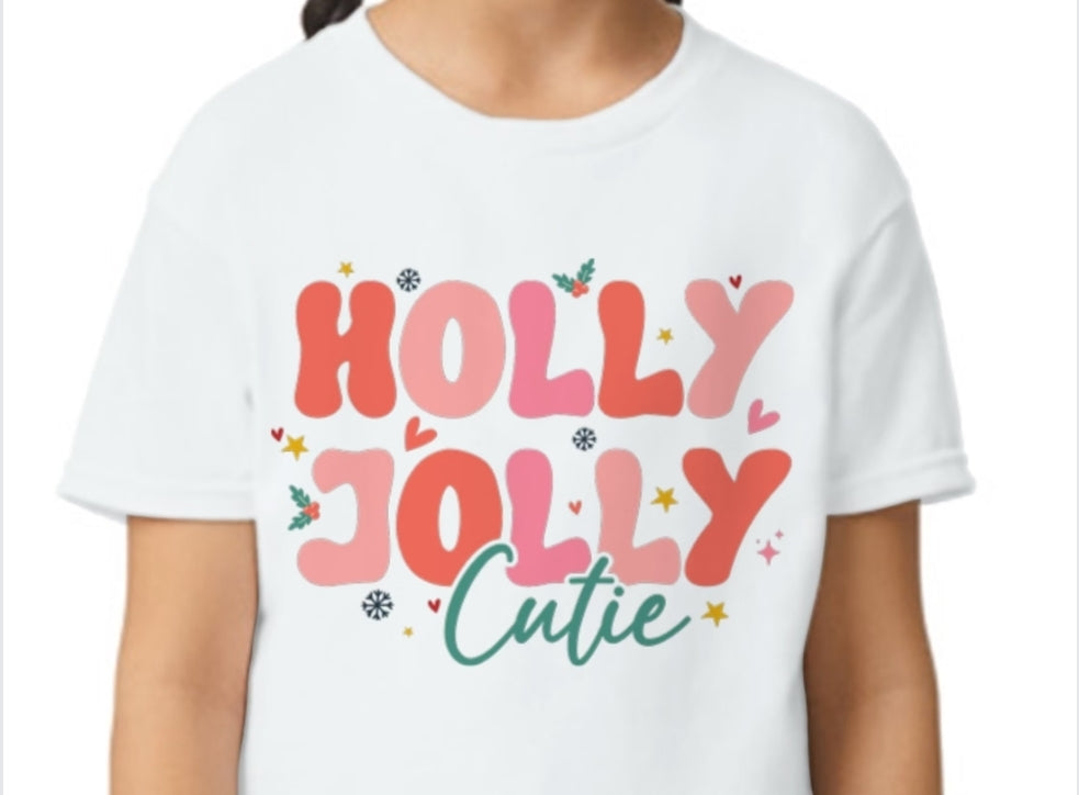 Youth Holly Jolly Cutie T-shirt or Sweatshirt