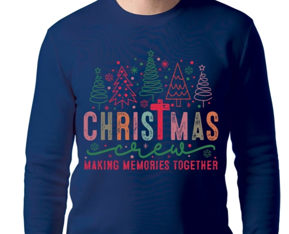 Adult Christmas Crew T-shirt or Sweatshirt