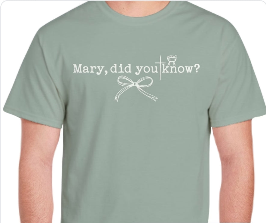 Adult Mary Did You Know Comfort Color T-shirt