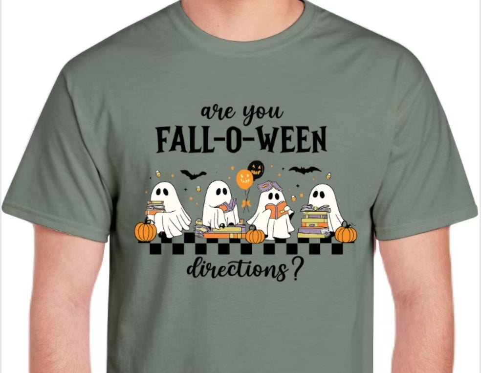 Fall-o-Ween Directions T-shirt or Sweatshirt