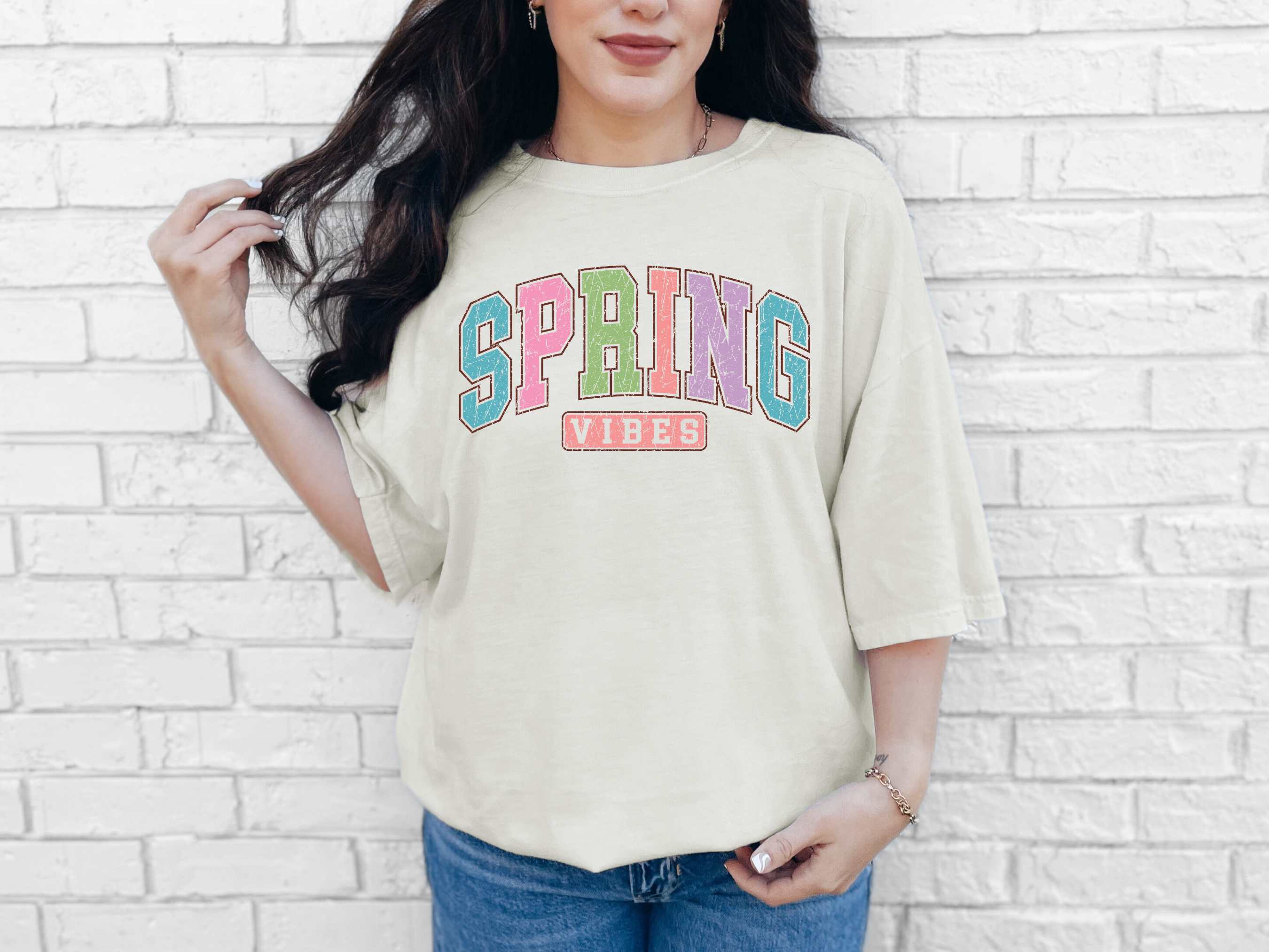Retro Spring Vibes Comfort Colors T-Shirt