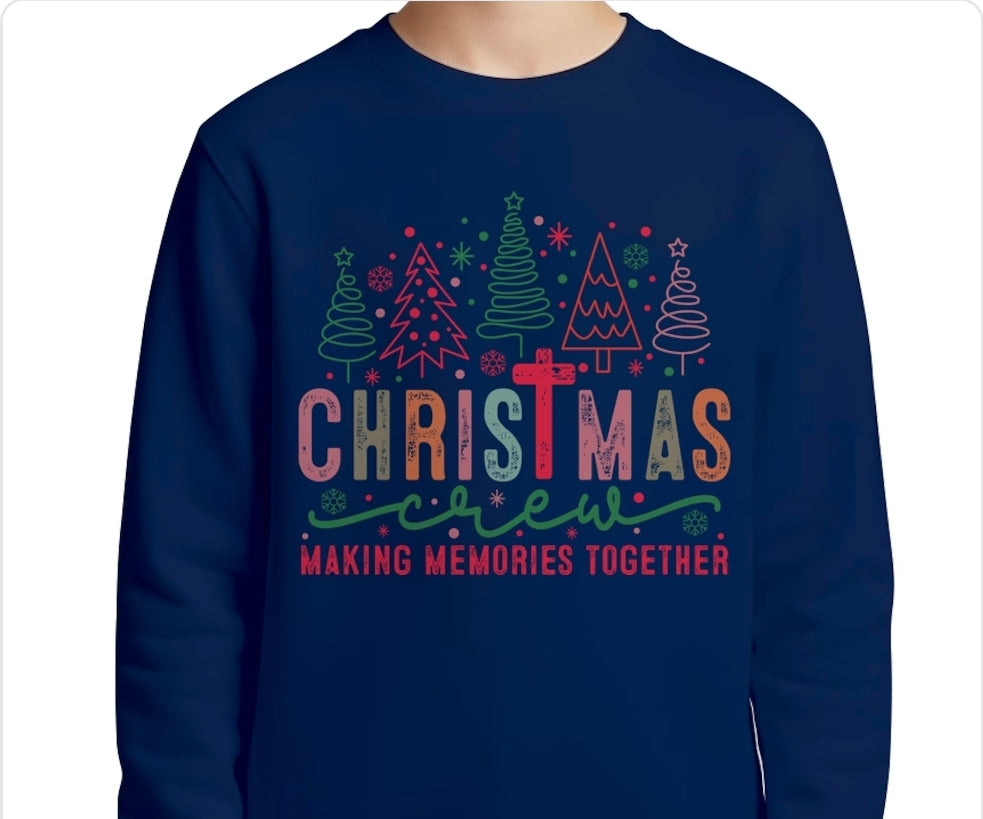 Youth Christmas Crew T-shirt or Sweatshirt