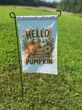 Hello Pumkpin Garden Flag
