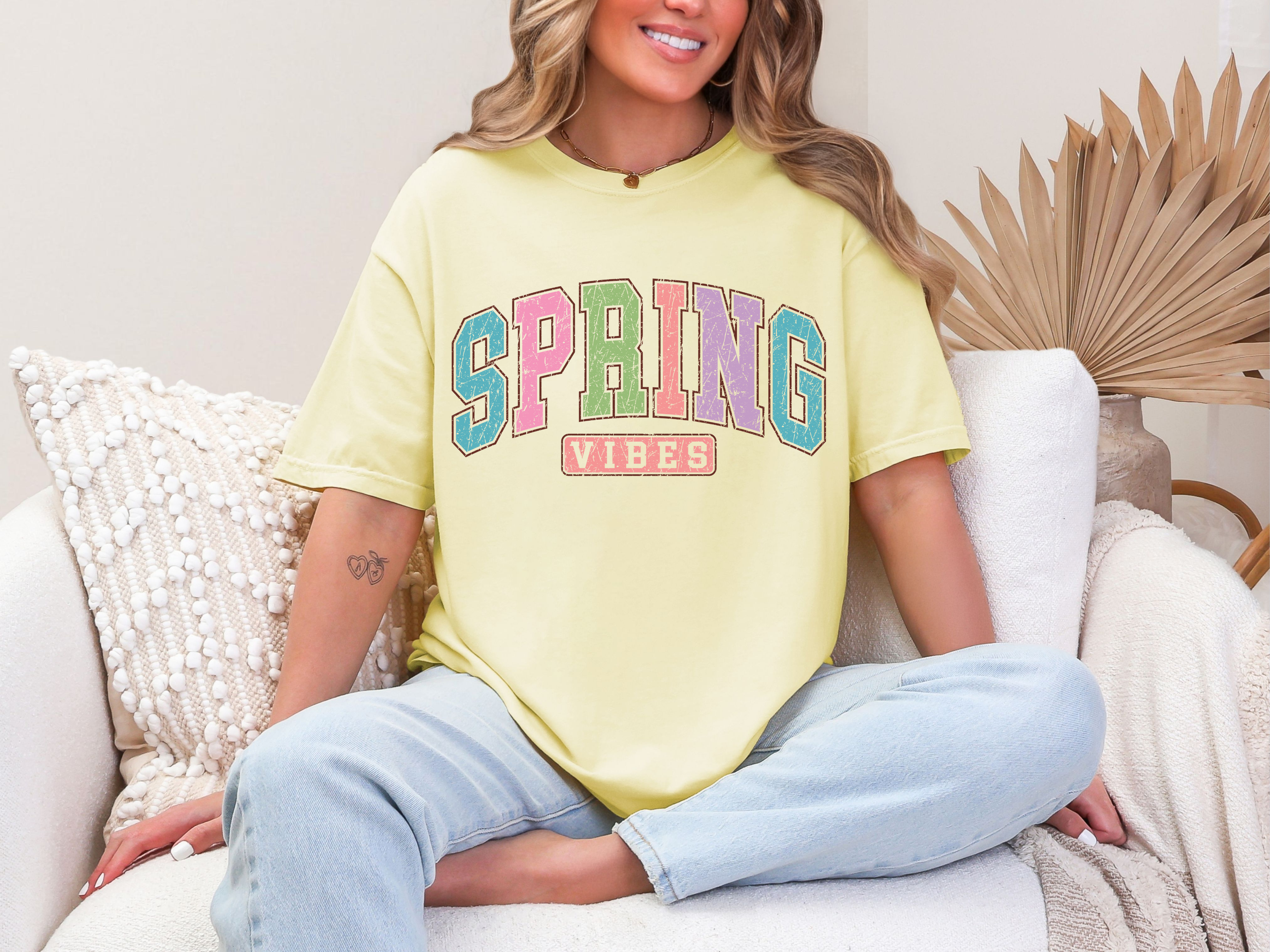 Retro Spring Vibes Comfort Colors T-Shirt