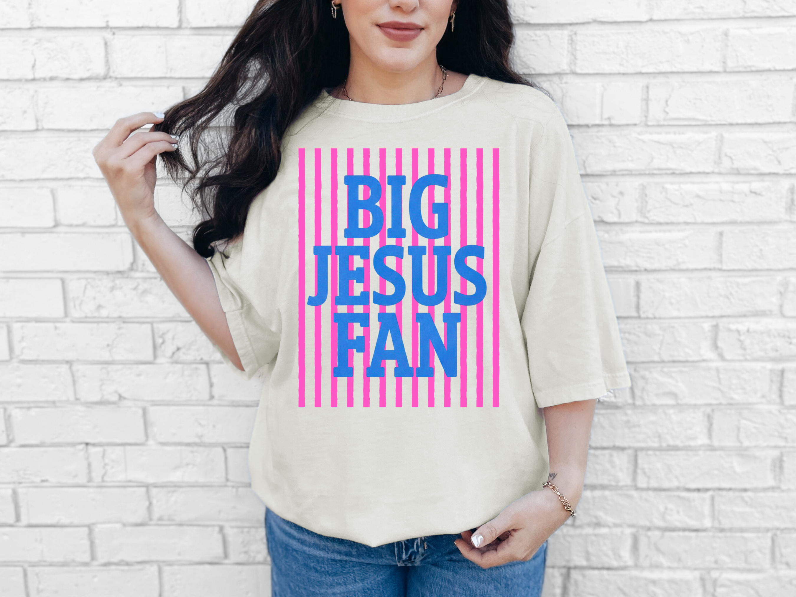 Big Jesus Fan Comfort Colors T-Shirt