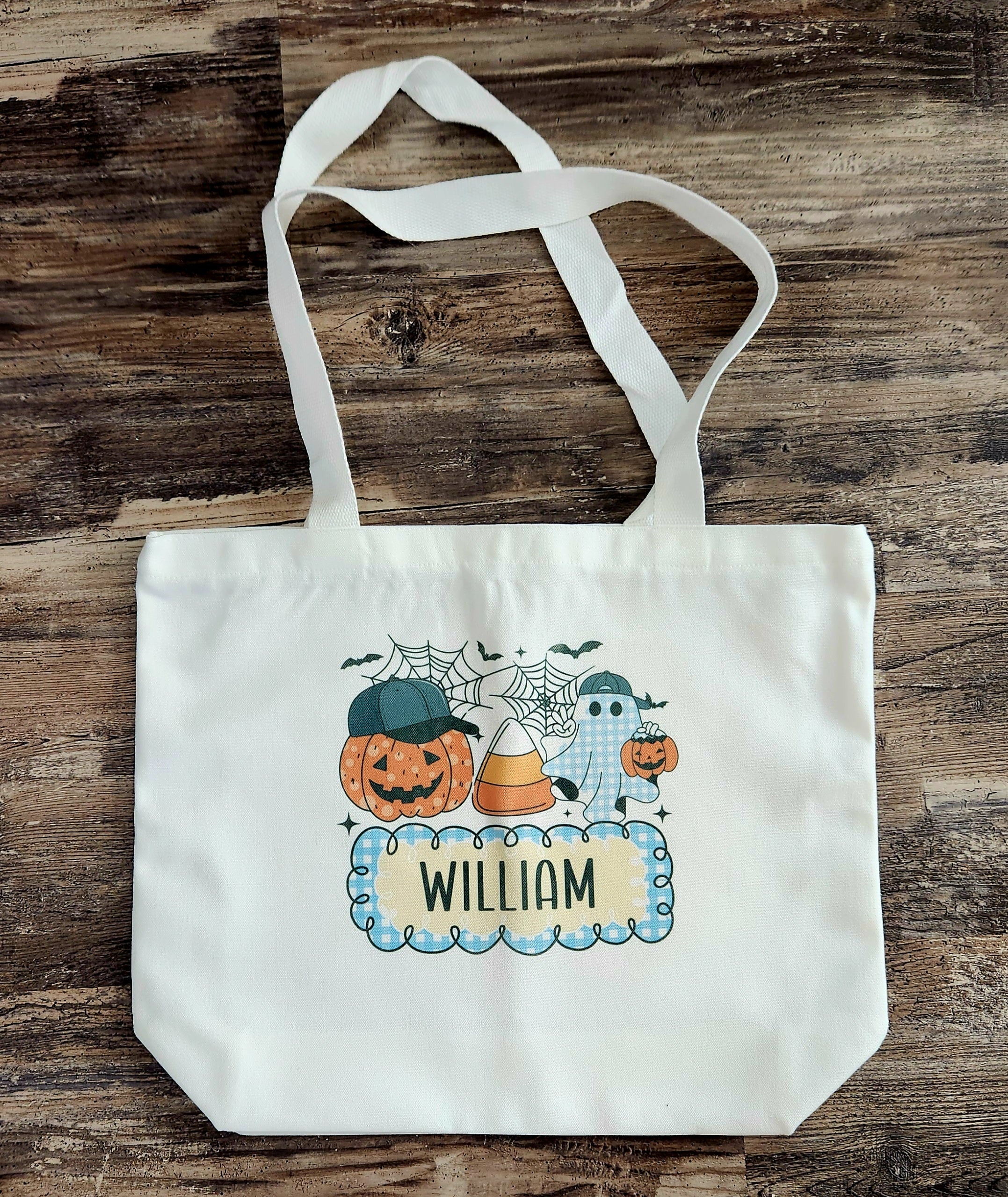 Halloween Canvas Tote Bags Boy and Girl
