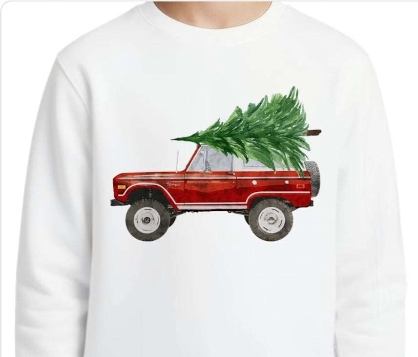 Youth Bronco Christmas T-shirt or Sweatshirt